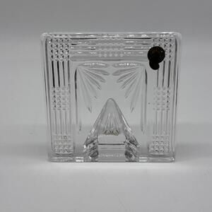 Waterford Crystal Square Paper Weight Stand Good Condition